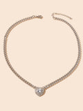 Stunning Silver Heart Pendant Necklace Elegant Jewellery Piece Girls Party Gift