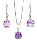 Amethyst Jewellery Set in .925 Sterling Silver - KSS 60419